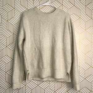 Passenger Womens Long Sleeve Pullover Sweater Sz Small Cream Oversized